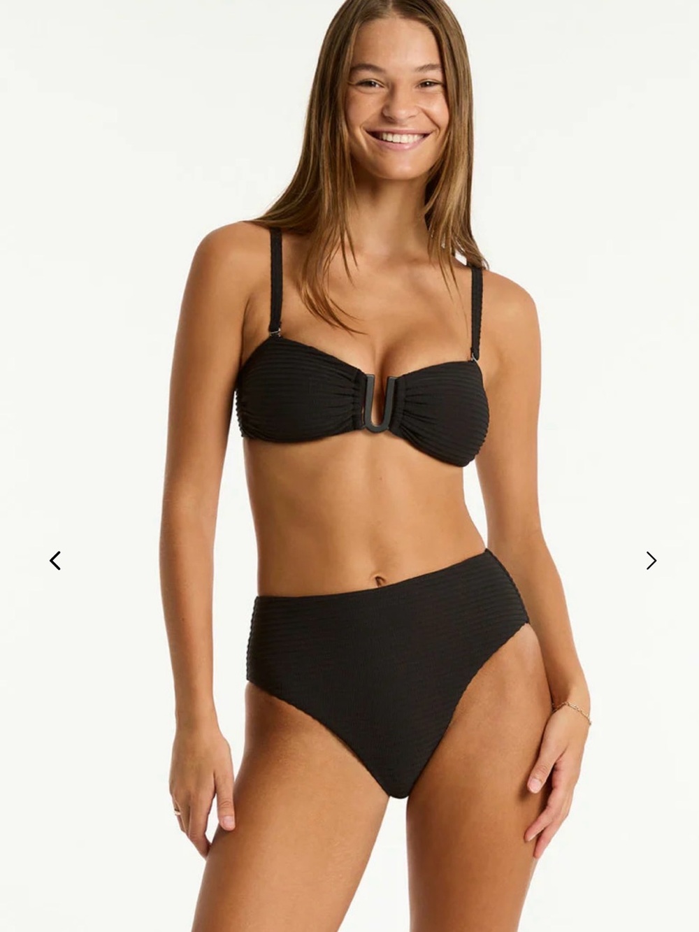 NWT Sea Level brand Spinnaker U Bar Bandeau.  Size 6.